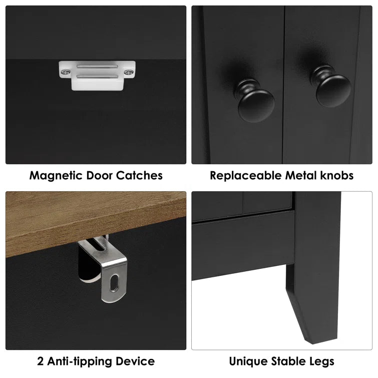 Ailynn - 2 Drawer- 2 Door Accent Cabinet