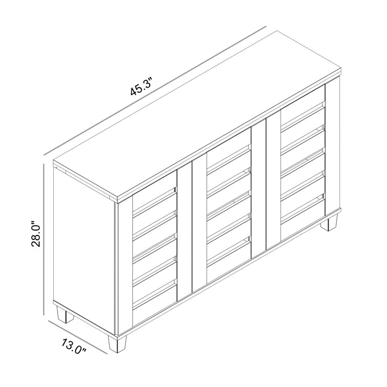 Lismore 16 Pair Shoe Storage Cabinet
