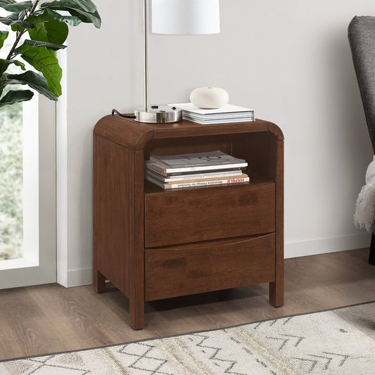 Beah 20.4'' W Solid Wood Nightstand
